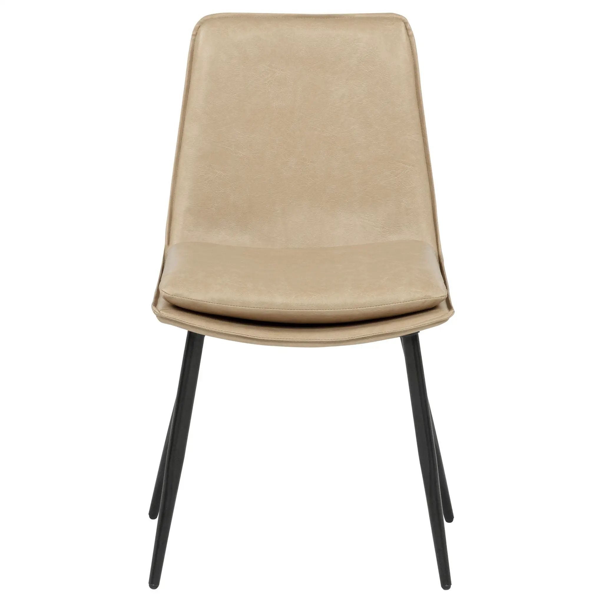 Ortega Upholstered Dining Side Chair Tan (Set of 2) by Unique Piece Furniture
