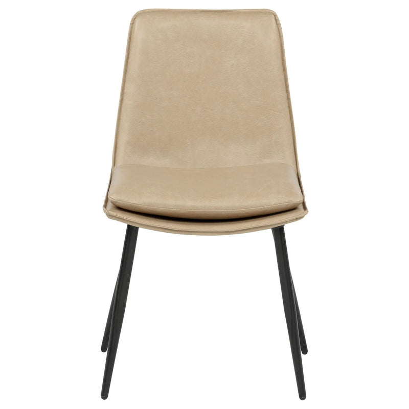 Ortega Upholstered Dining Side Chair Tan (Set of 2) by Unique Piece Furniture