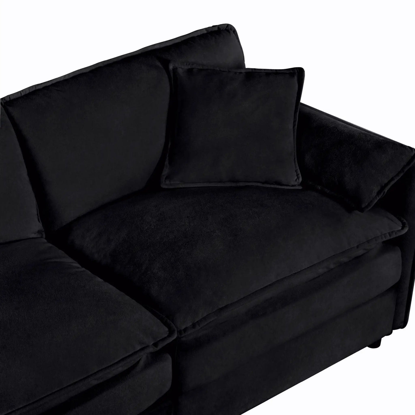 Oversized Chair With Movable Ottoman, Soft Upholstered Lounge Chair by HouseOfZazla