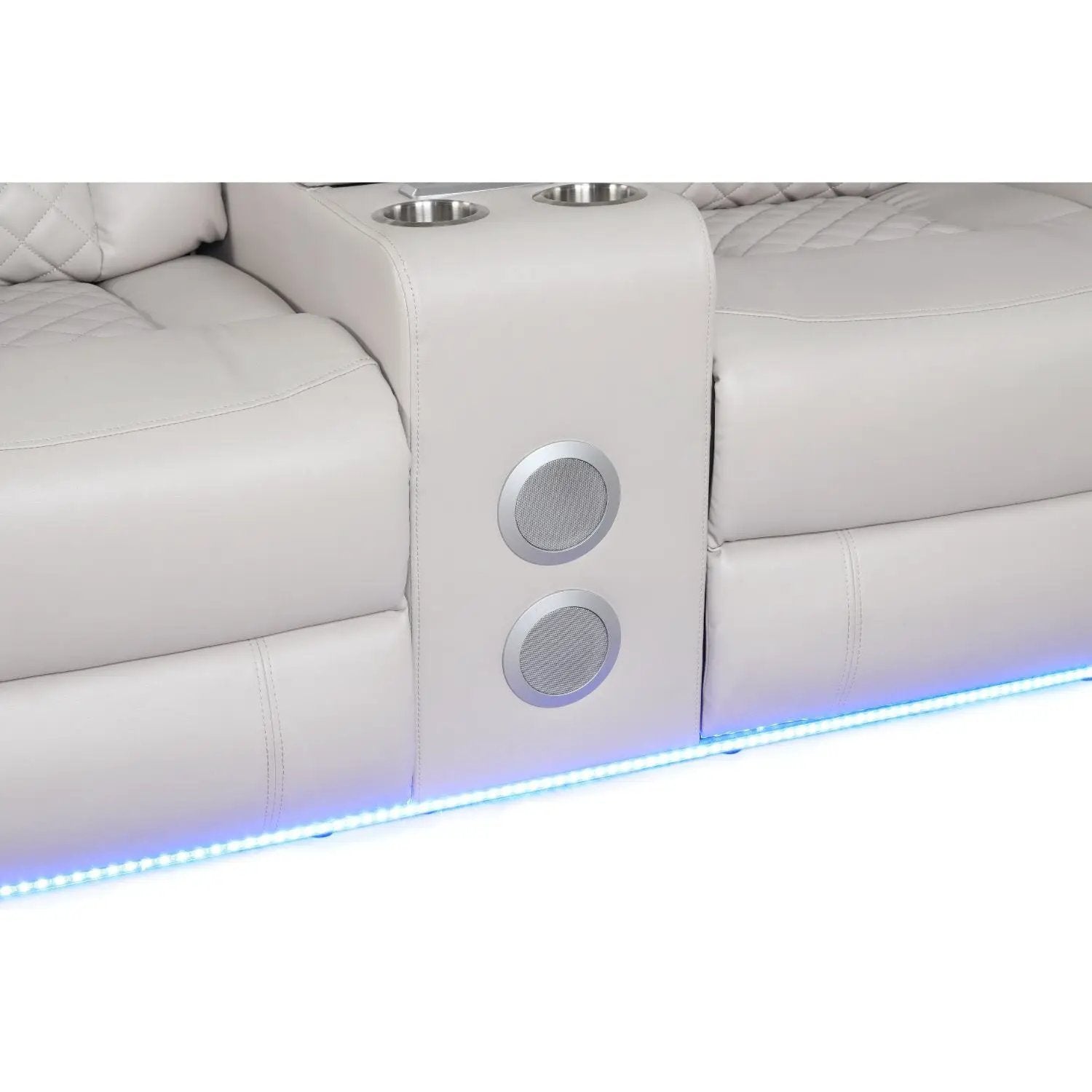Benz - Power Reclining Loveseat With LED Lighting And Built In USB by HouseOfZazla