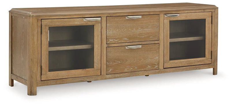 Rencott - Extra Large TV Stand - Light Brown by Unique Piece Furniture