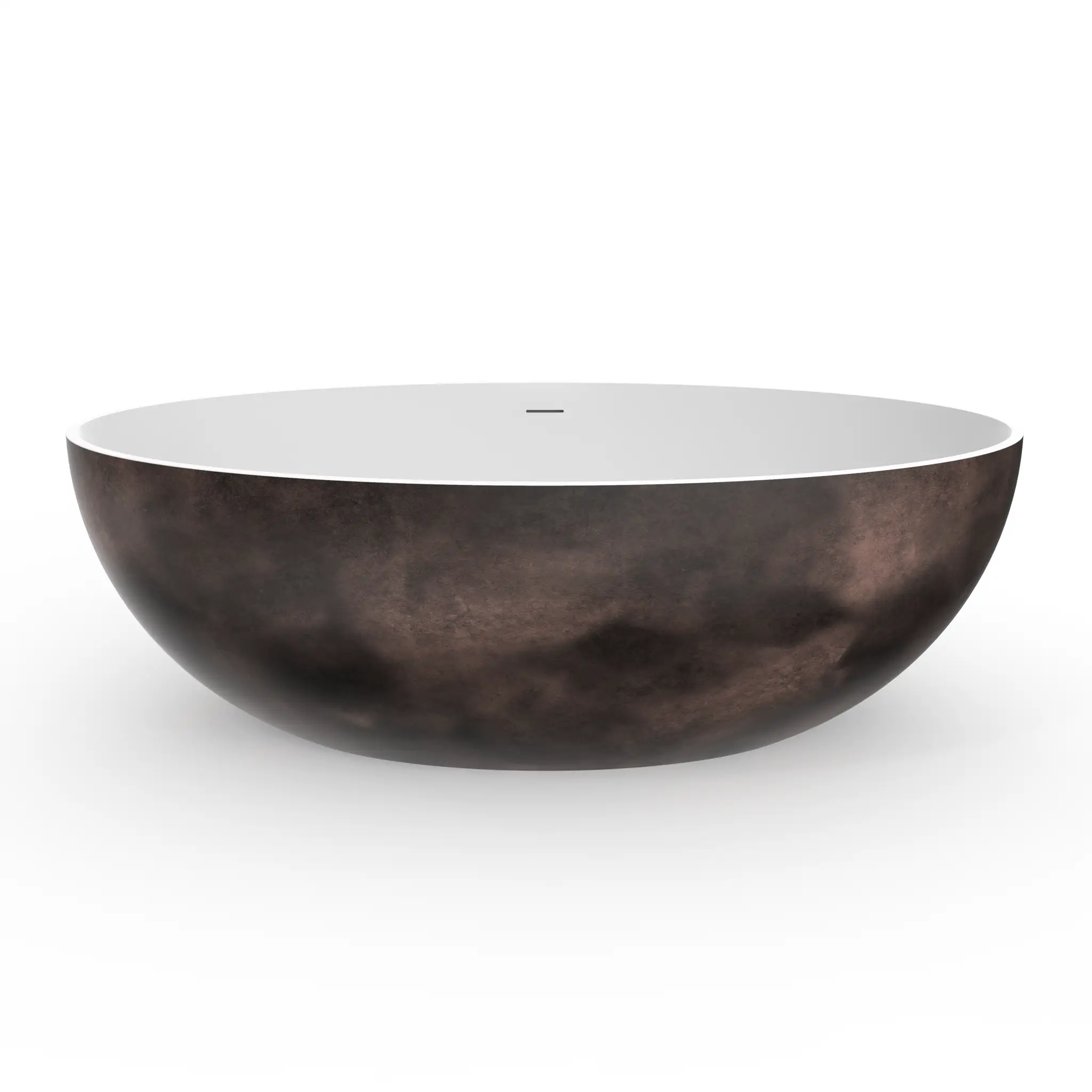 67 Inch Freestanding Solid Surface Soaking Bathtub by HouseOfZazla
