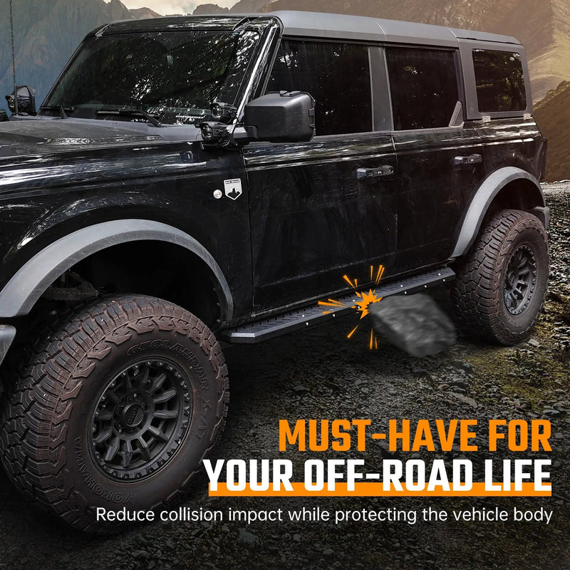 Running Boards for Ford Bronco 4 Door (2021-2026) by HouseOfZazla