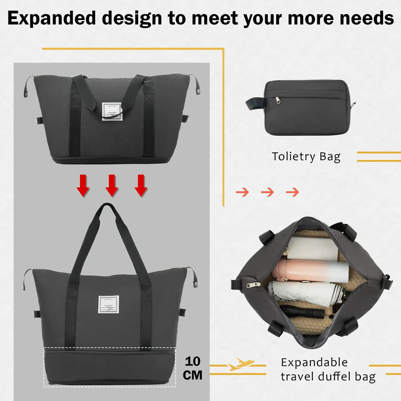 2 Piece Luggage Set With Bags Expanable Spinner Wheels ABS Lightweight Suitcase With Tsa Lock 20" / 24" by HouseOfZazla