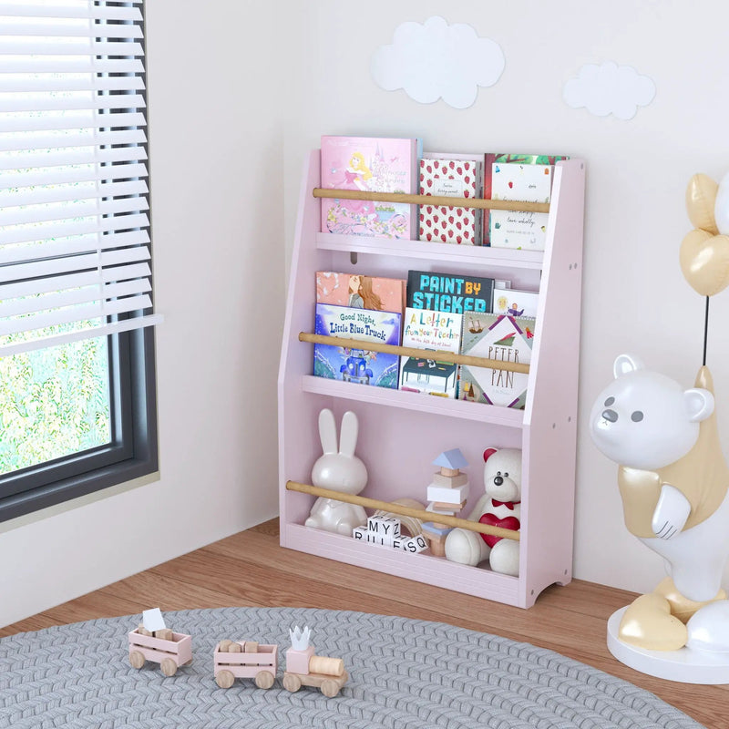 3 Tier Book Shelf, Compact Storage For Bedrooms by Unique Piece Furniture