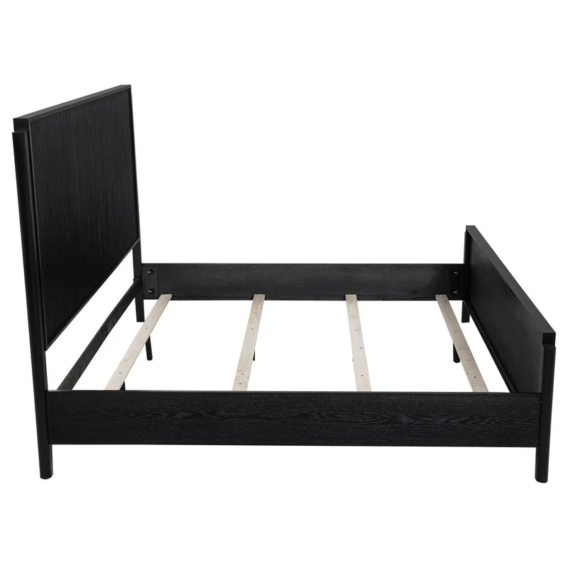 Brookmead Wood Eastern King Panel Bed Black by Unique Piece Furniture