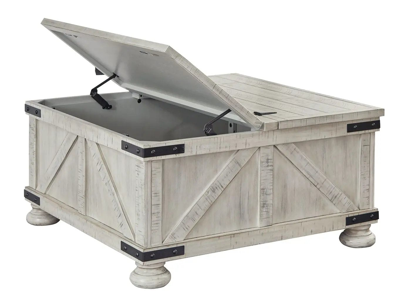 Carynhurst - Cocktail Table with Storage - Whitewash by Unique Piece Furniture