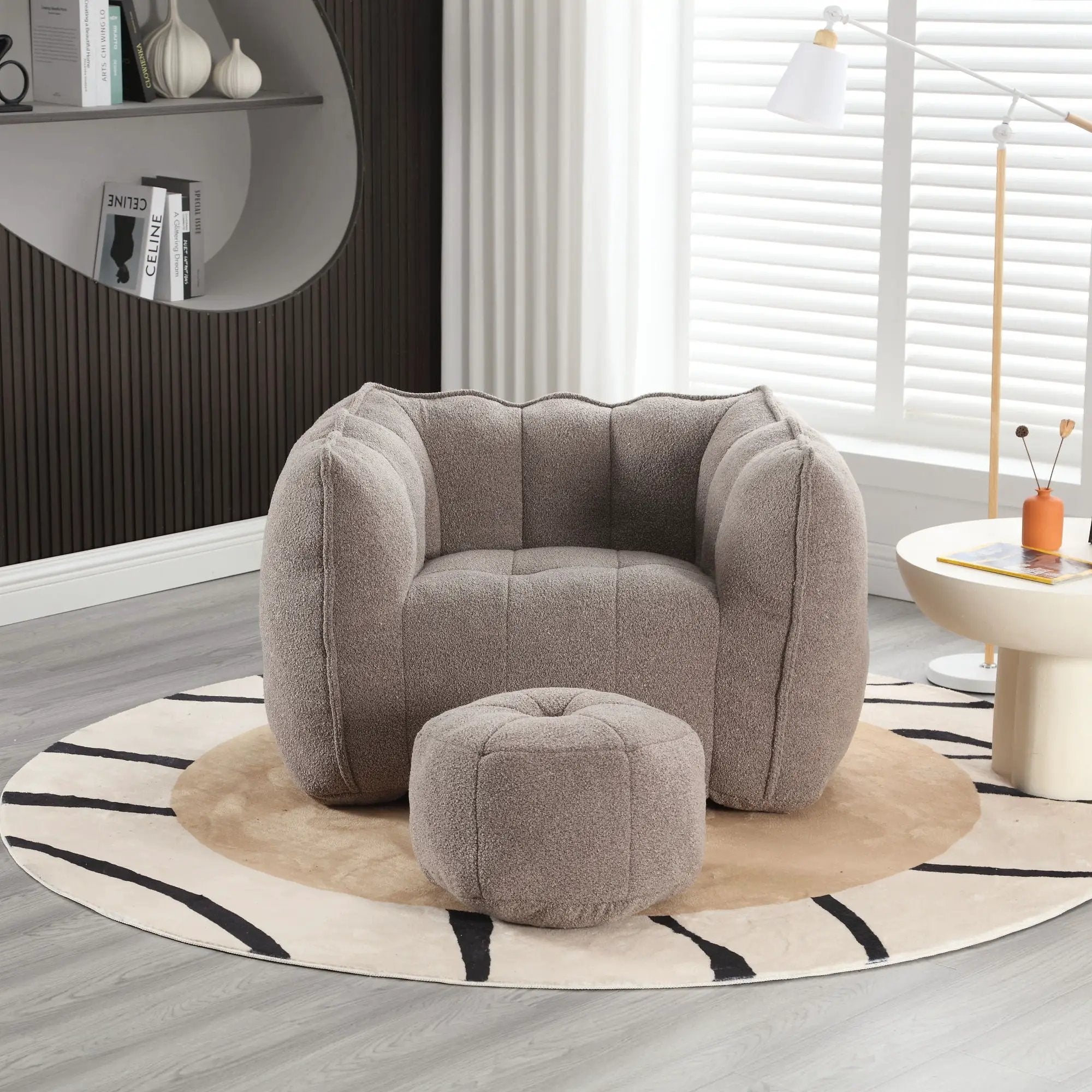 Soft Bean Bag Chair With High Resilient Foam by HouseOfZazla