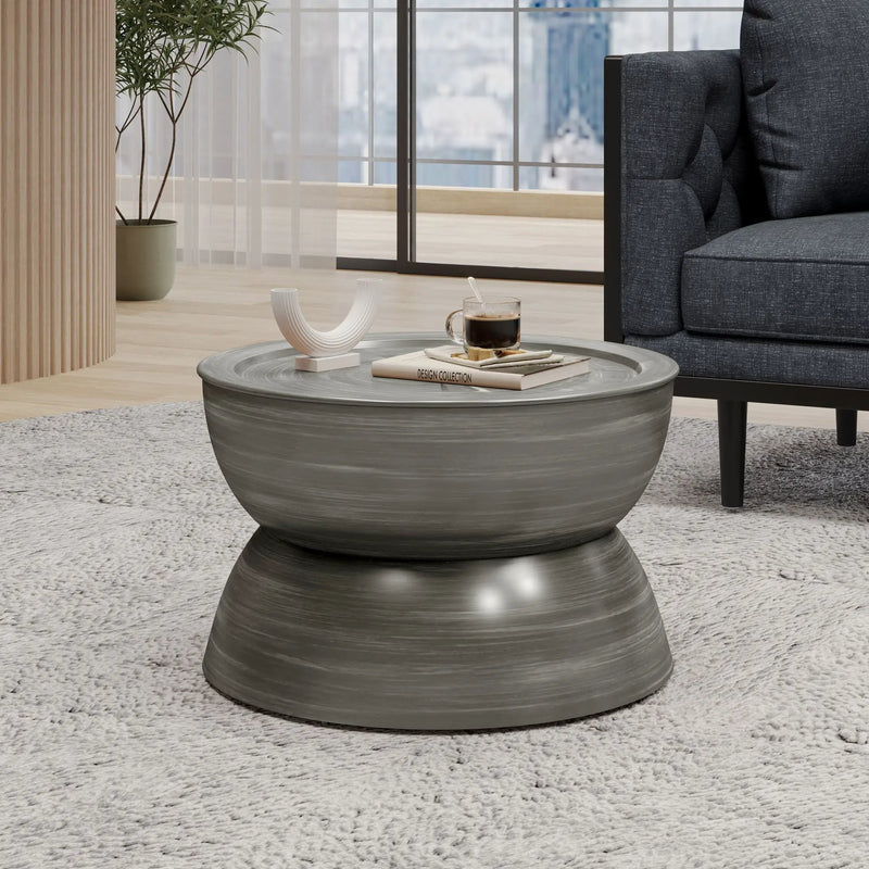 Sparling Modern Iron Hourglass Coffee Table by HouseOfZazla