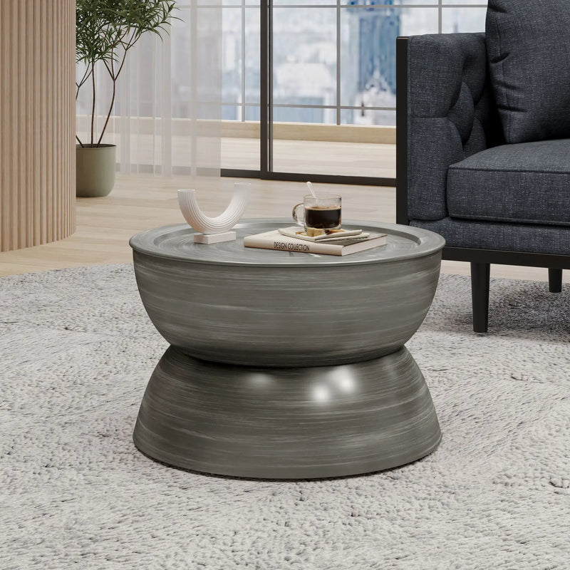 Sparling Modern Iron Hourglass Coffee Table by HouseOfZazla