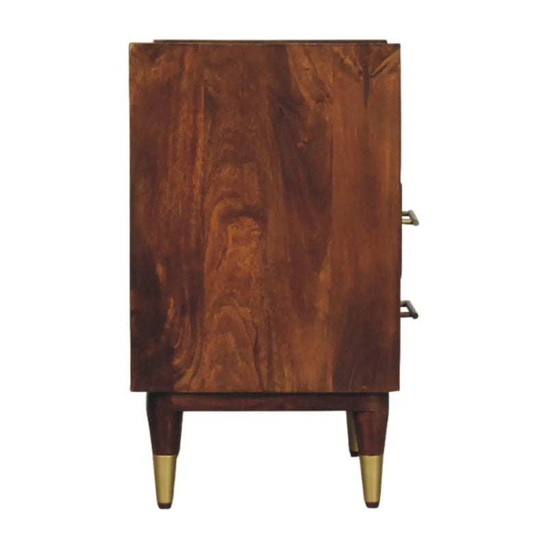 Artisan Furniture Solid Wood Camden Chestnut Bedside by HouseOfZazla