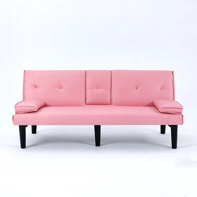 Sofa Bed With Foldable Design And Cup Holder by HouseOfZazla