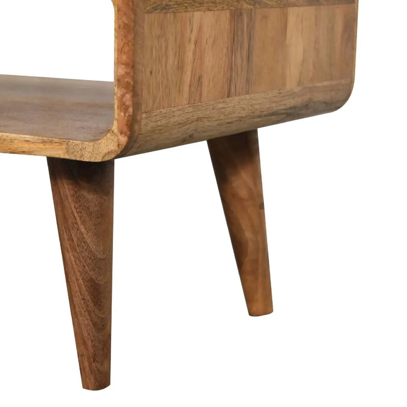 Solid Wood Media Unit, Open Slot, Oak-ish by HouseOfZazla