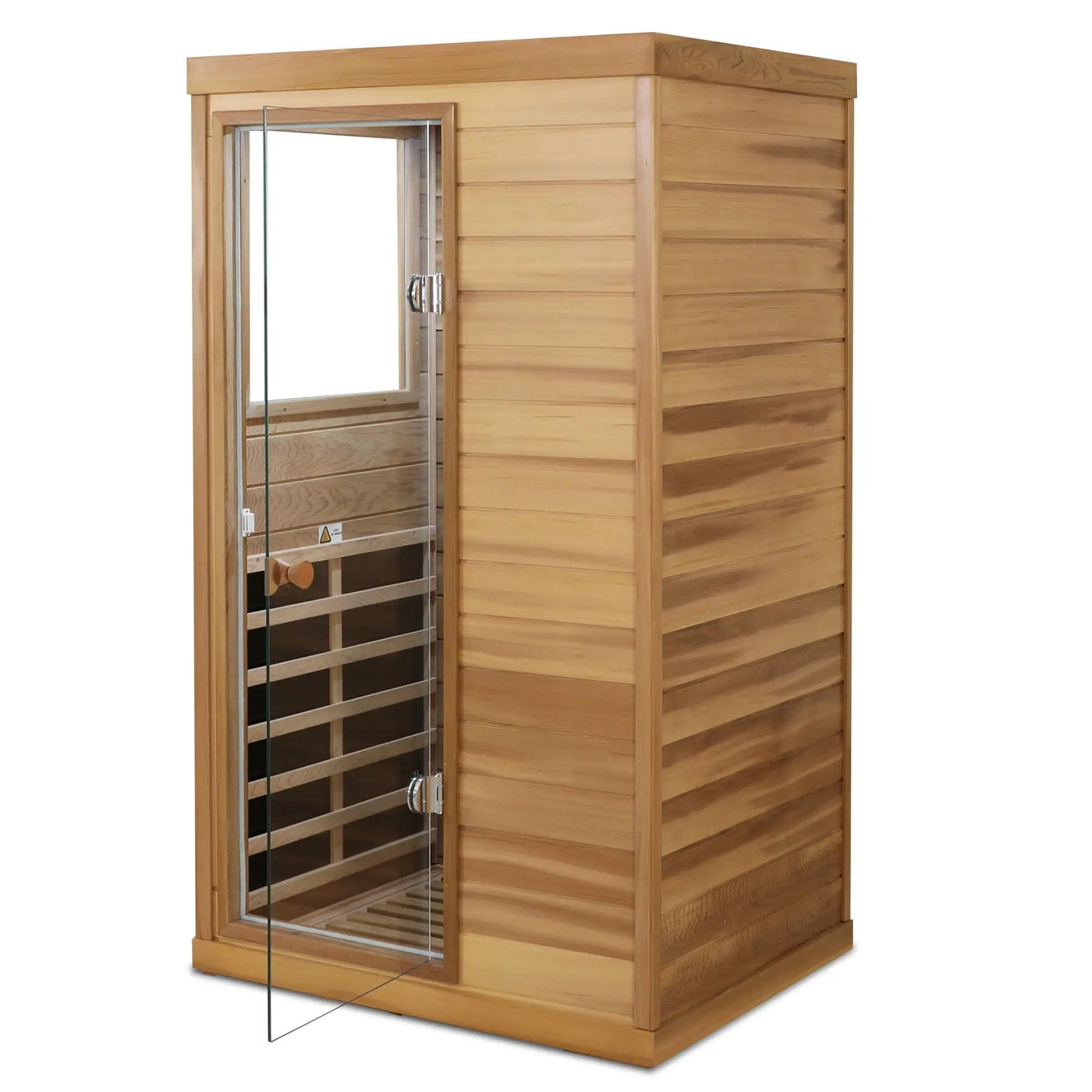Hemlock Mini 1 Person Far Infrared Door Indoor Sauna Room by HouseOfZazla