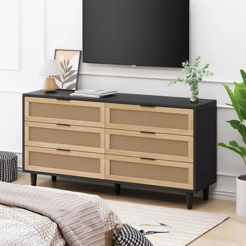 6 Drawer Storage Modern Cabinet For Bedroom by Unique Piece Furniture