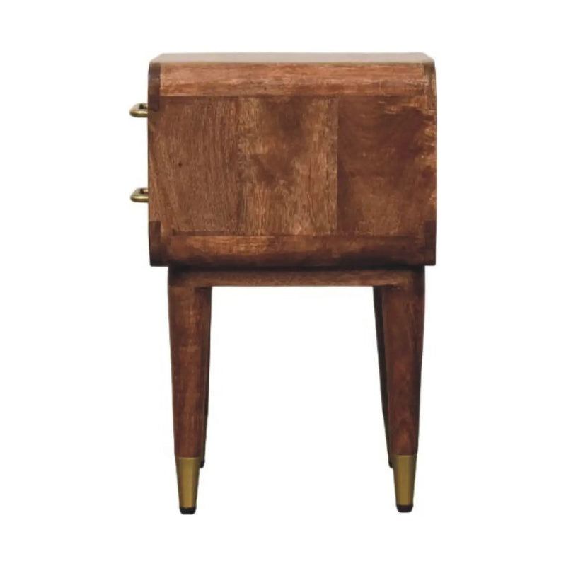 Solid Wood Astor 2-Drawer Nightstand by HouseOfZazla