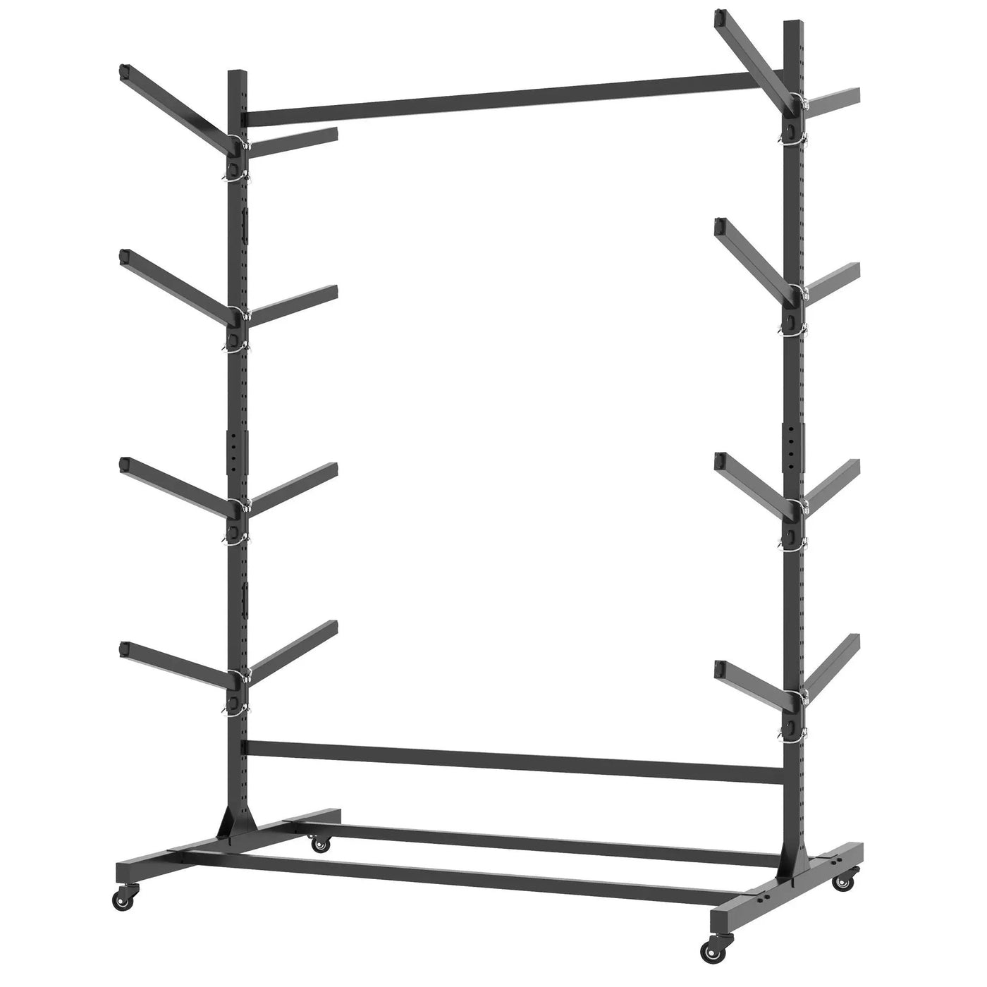 Freestanding Kayak Storage Rack With Lockable Wheels For Kayak, Canoe, Sup & Surfboard by HouseOfZazla
