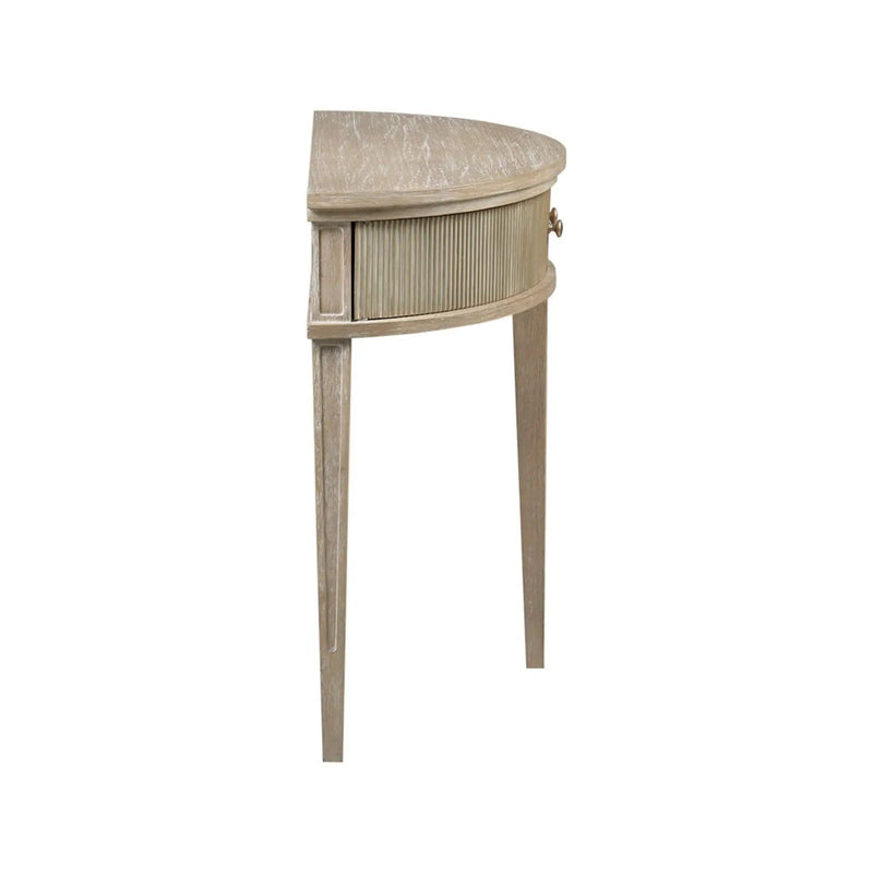 Vintage Inspired Storage Console Table With Fluted Doors by Unique Piece Furniture