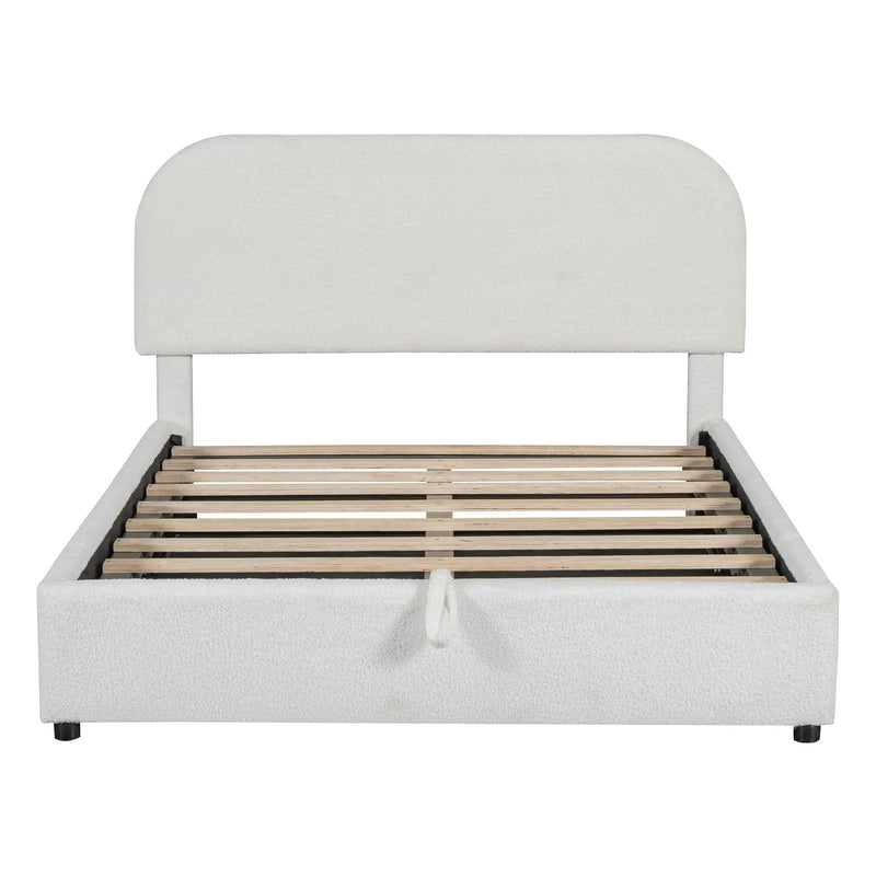 Upholstered Platform Bed With Hydraulic Storage System by HouseOfZazla