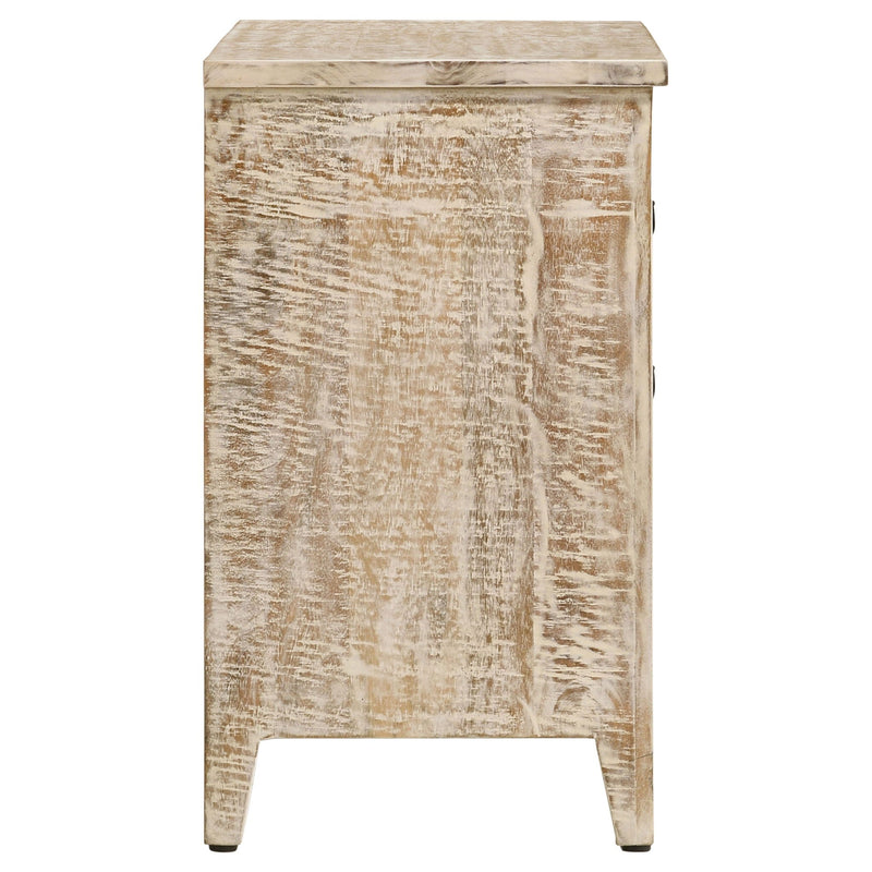 Kenzie - 3 Drawer Mandala Cabinet - White by HouseOfZazla