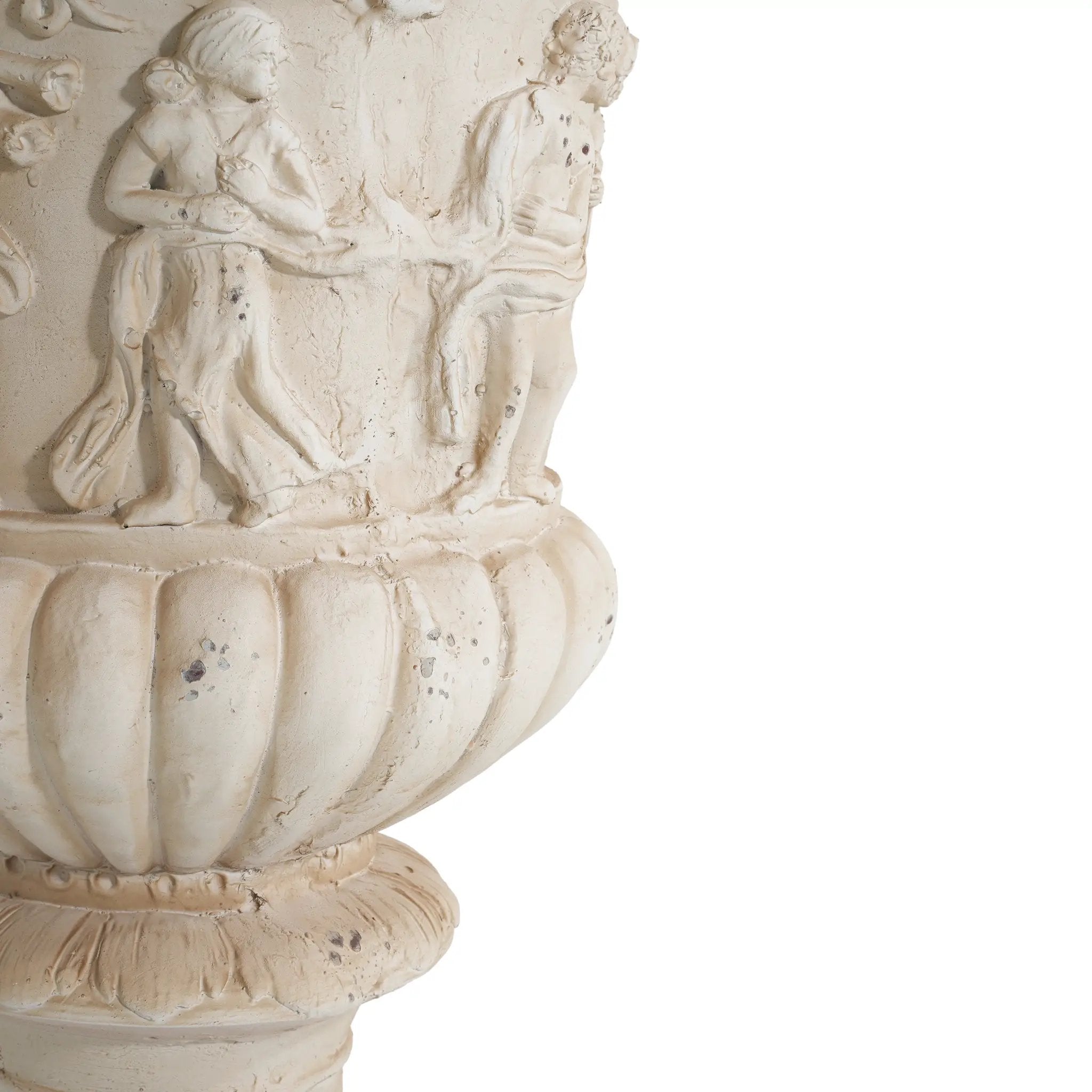 Garden Urn, Antique White, 27" H by HouseOfZazla