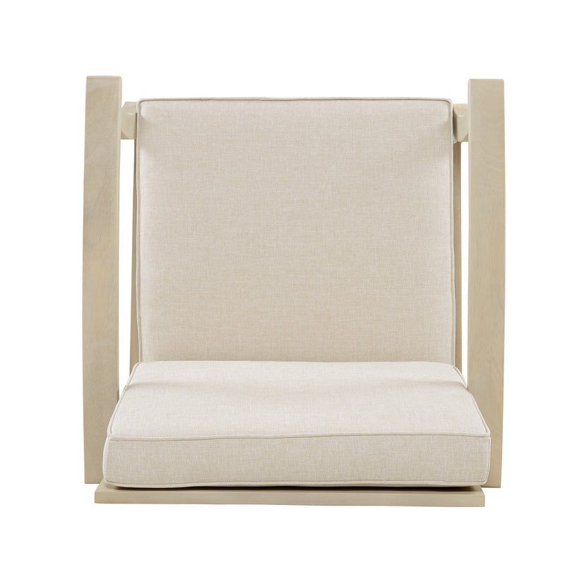 Perla Club Chair Light Patio Seating with Water-Resistant Cushions - Light, photo 6 of 10