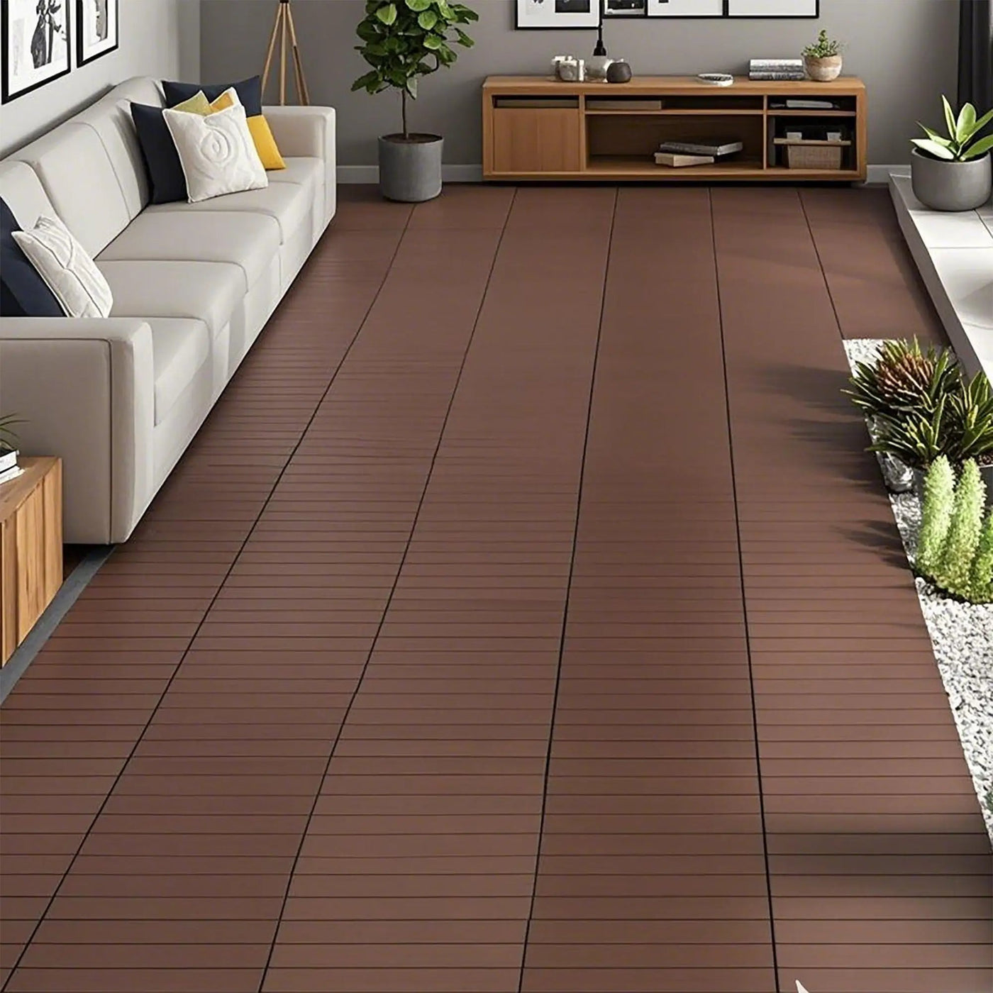 Diy Module Interlocking Decking Tiles Floor Tile For Porch Poolside Outdoor And Indoor Balcony Backyard by HouseOfZazla