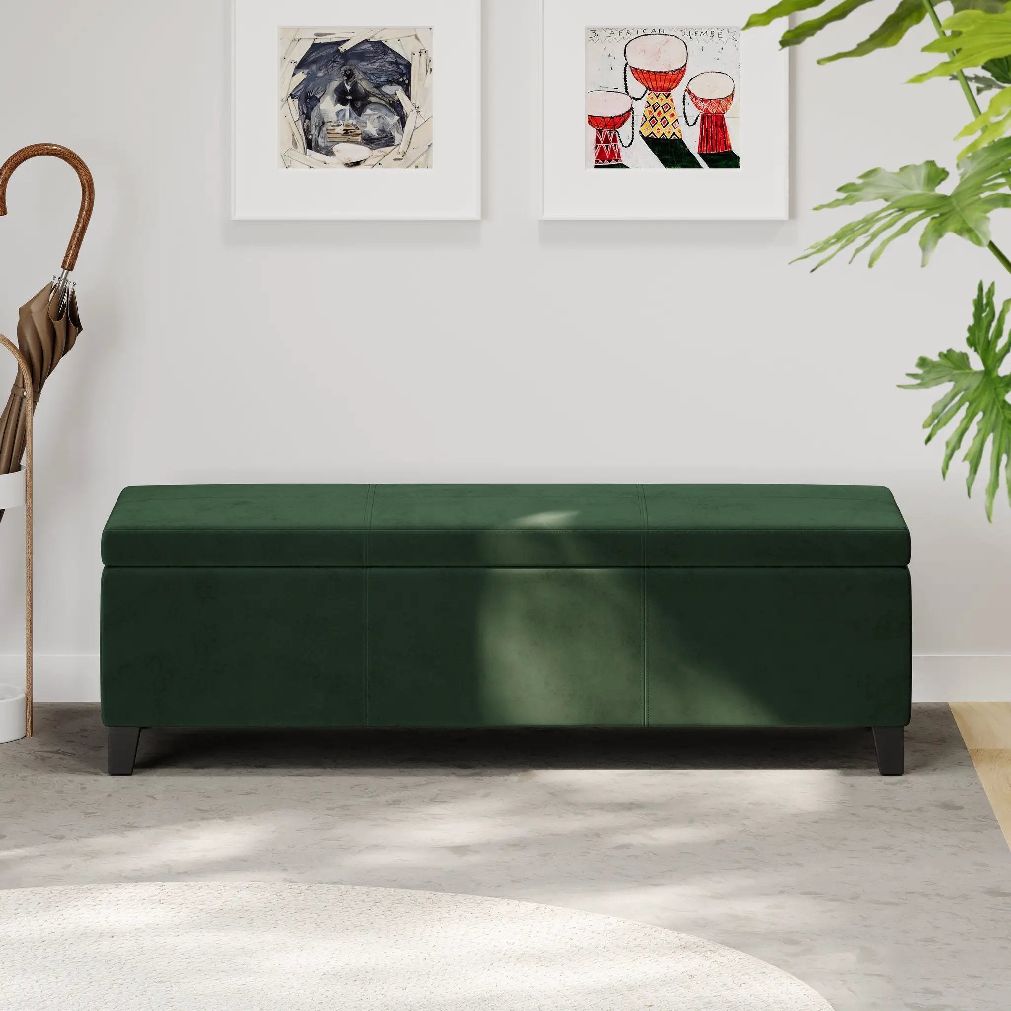 Indoor Forest Storage Bench by HouseOfZazla