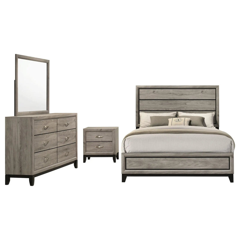 Watson Four-piece Queen Bedroom Set Light Taupe by Unique Piece Furniture