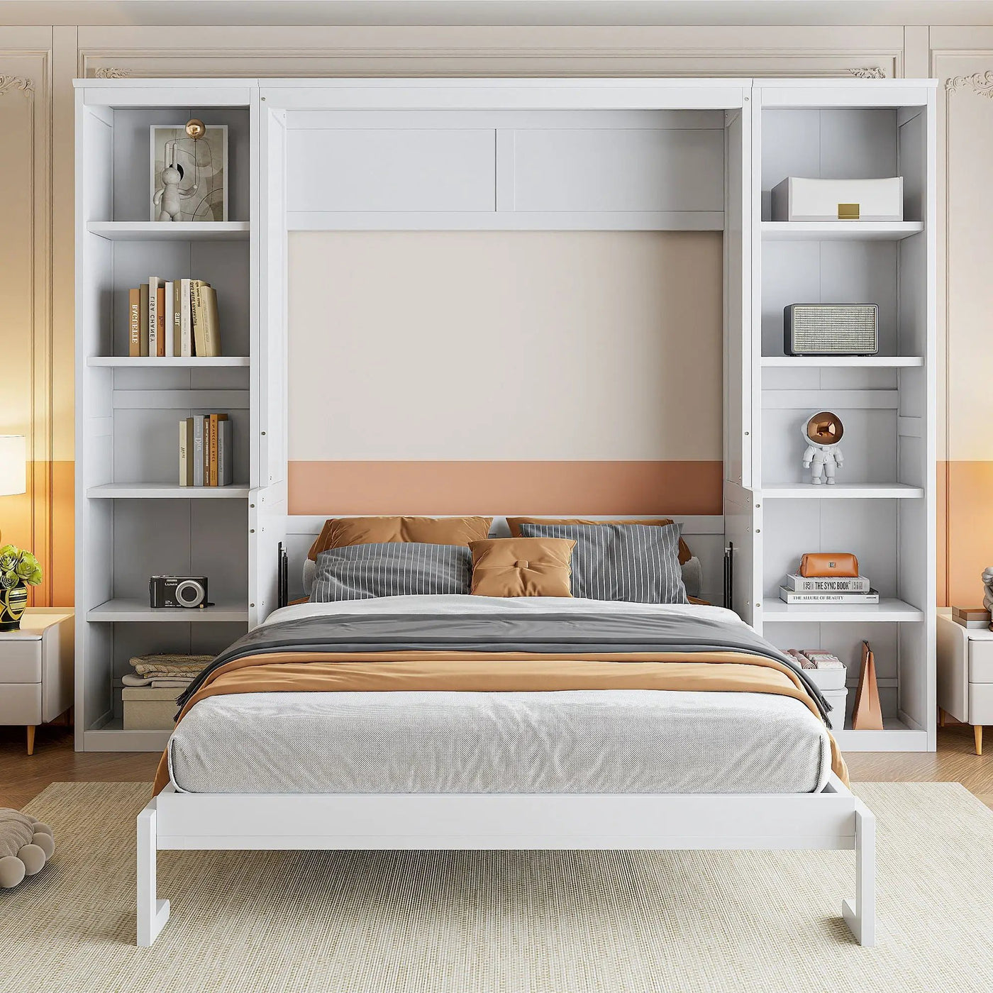 Murphy Bed With Desk And Bookshelf by HouseOfZazla