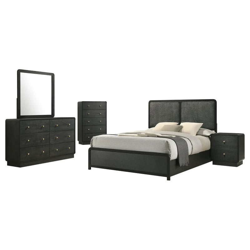 Cavelle 5-piece Queen Bedroom Set Black by Unique Piece Furniture