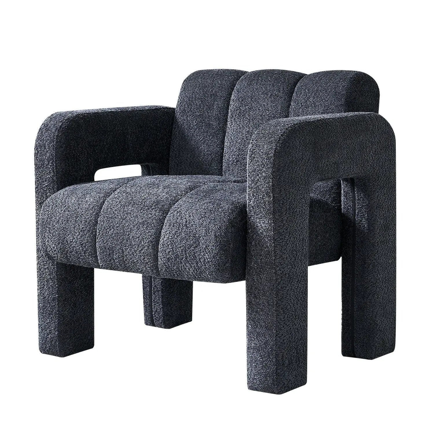 31.10" Boucle Upholstered Accent Chair by Unique Piece Furniture
