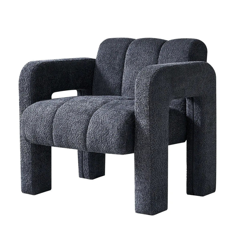 31.10" Boucle Upholstered Accent Chair by HouseOfZazla