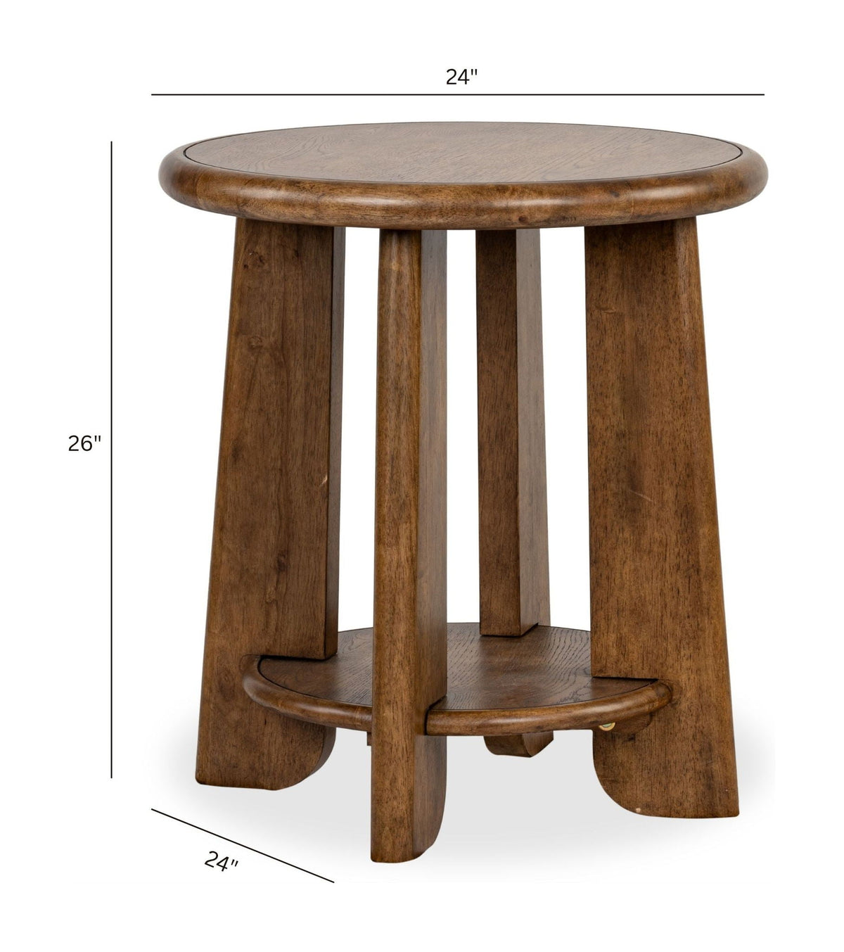 Tanner - Round End Table - Tawny Brown, photo 6 of 7