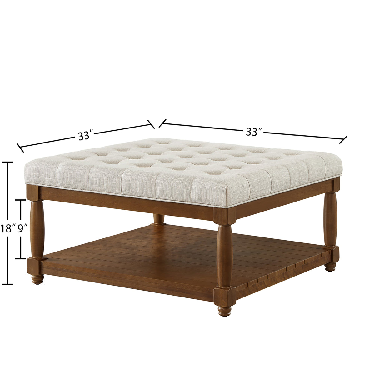 Large Square Upholstered Tufted, photo 2 of 6