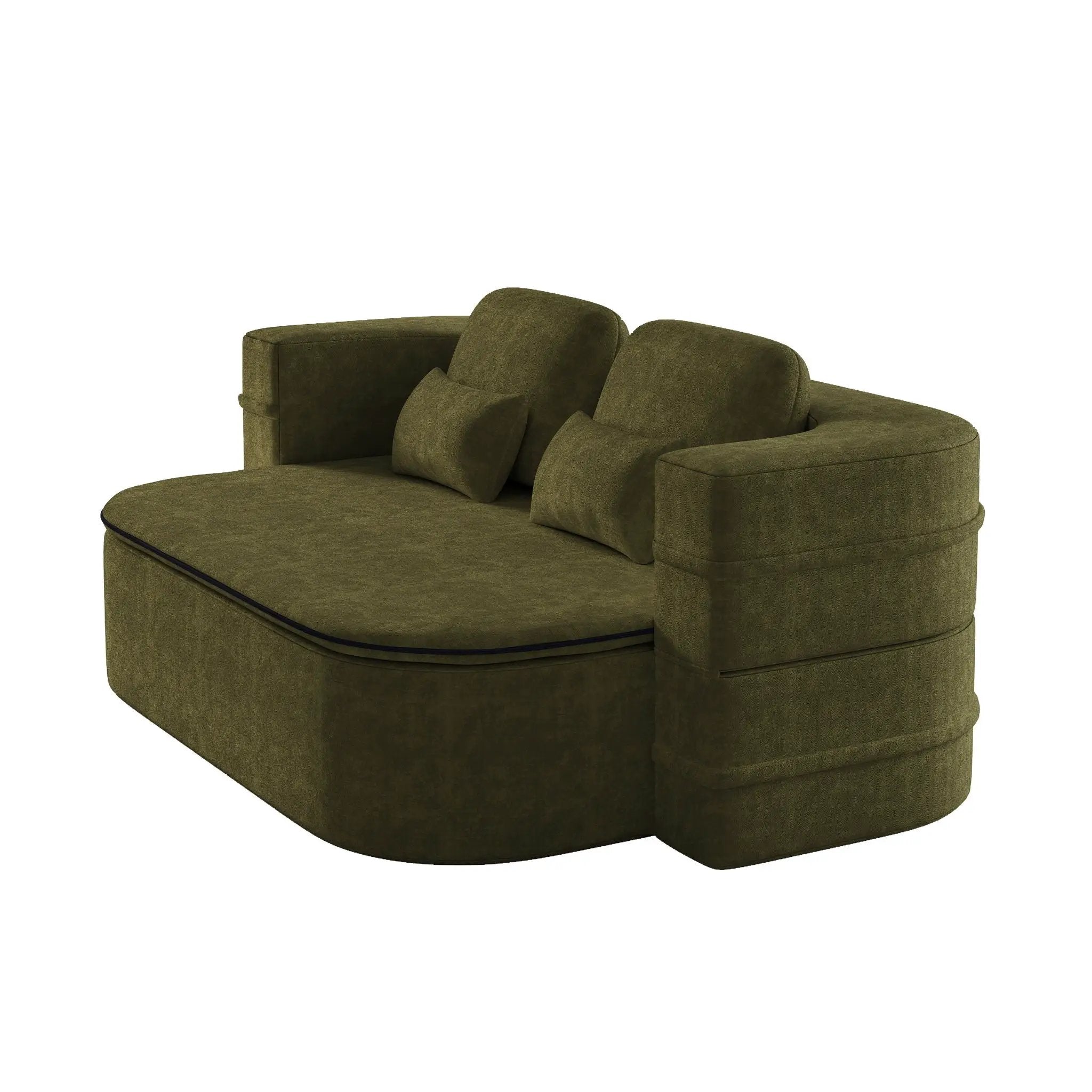 2 In 1 Foldable Sofa Bed With Multi Functional Blanket, Floor Lounge Sofa by HouseOfZazla
