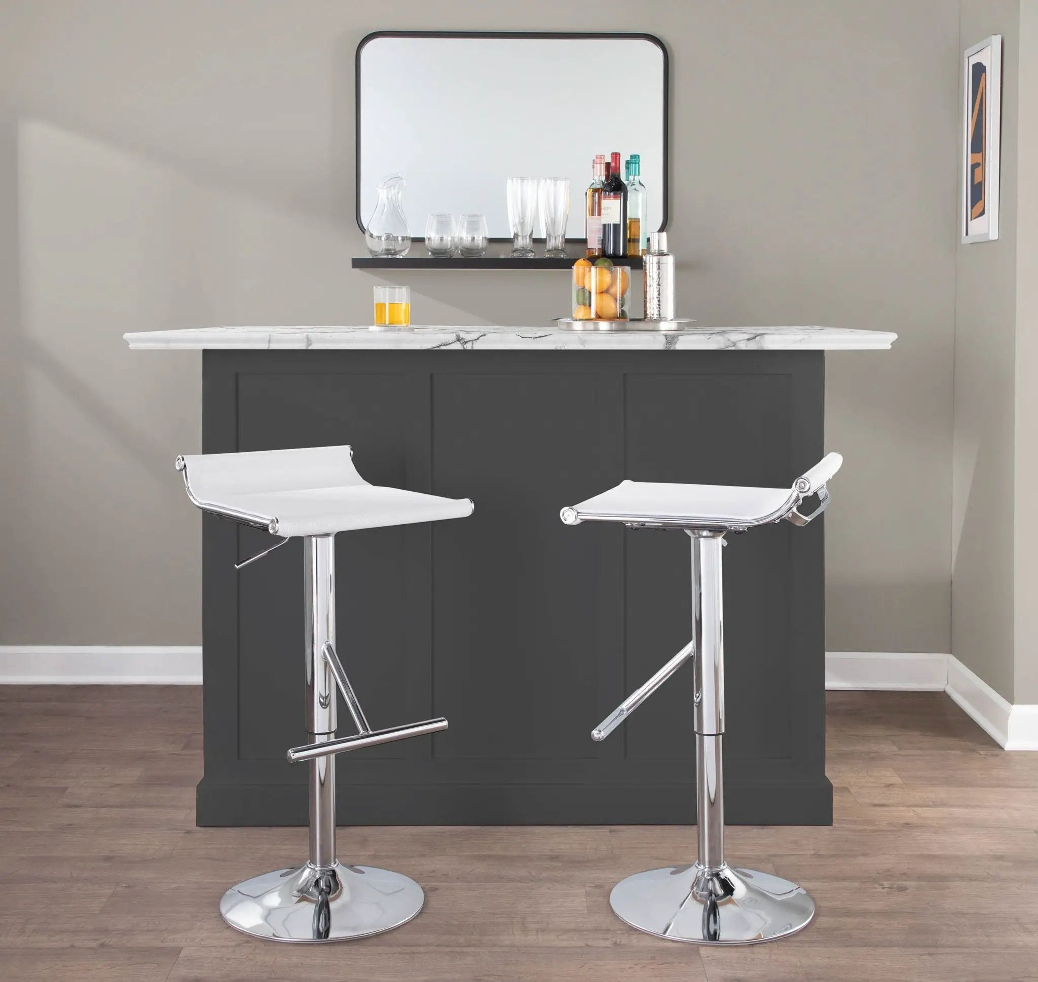 Mirage Ale - Contemporary Adjustable Bar Stool by HouseOfZazla