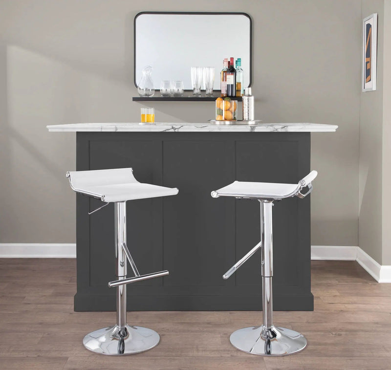 Mirage Ale - Contemporary Adjustable Bar Stool by HouseOfZazla