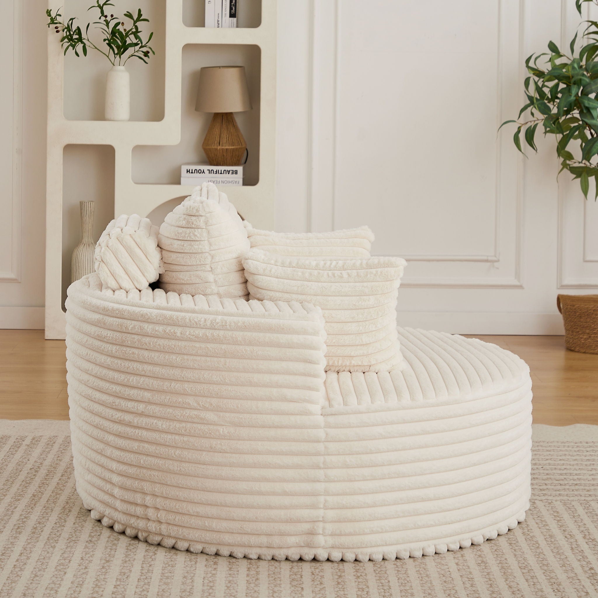 Modern Single Sofa With Backrest Pillow For Living Room by HouseOfZazla