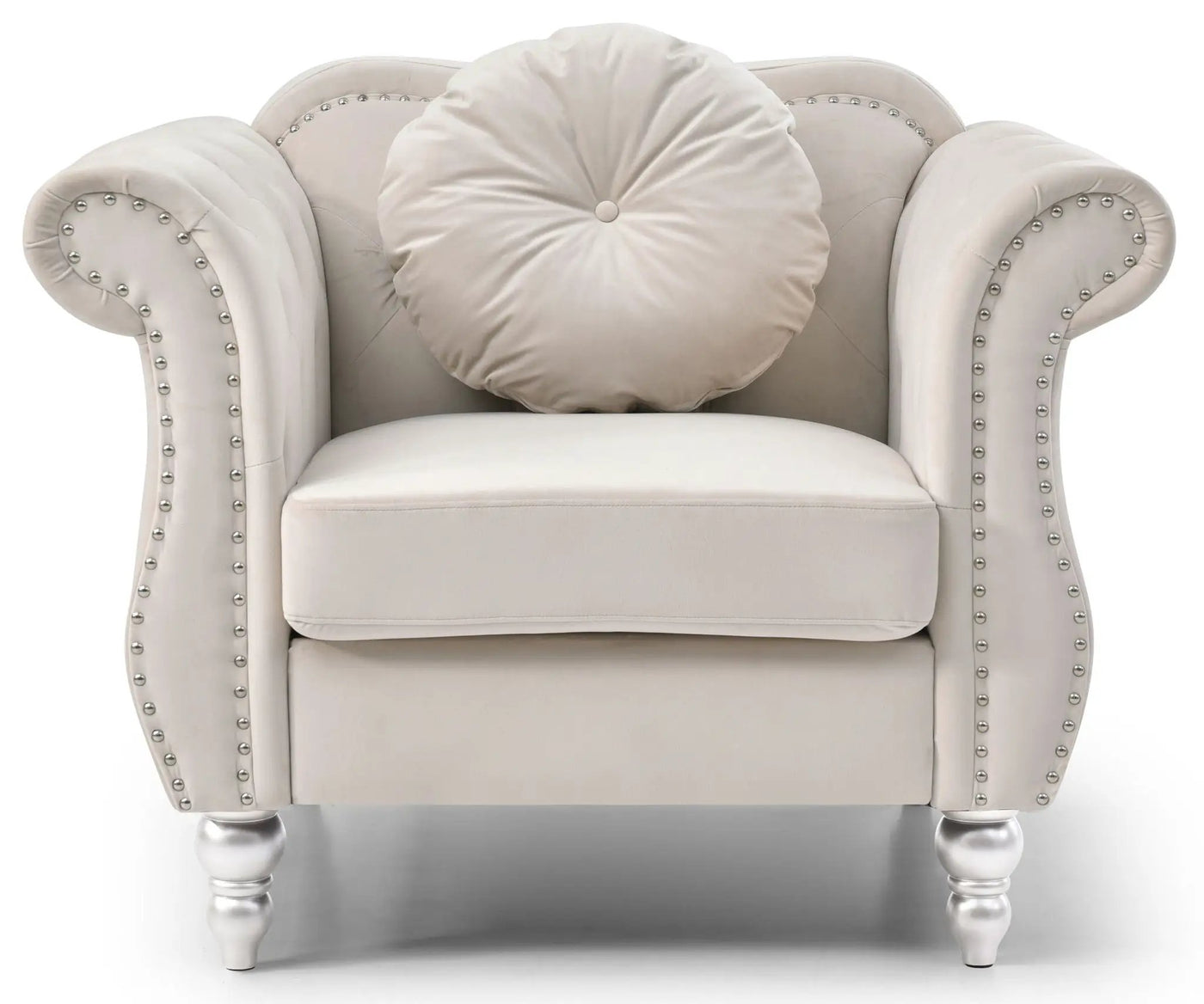 Chic Transitional Flared Arm Chair by HouseOfZazla
