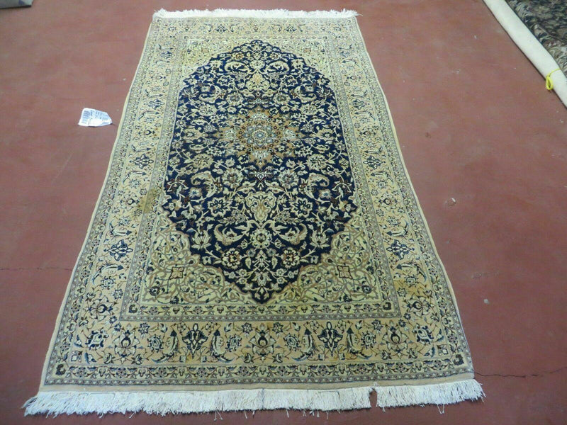 4' X 6' Handmade Ultra Fine India Floral Oriental Wool Silk Rug Hand Knotted by Jewel Rugs