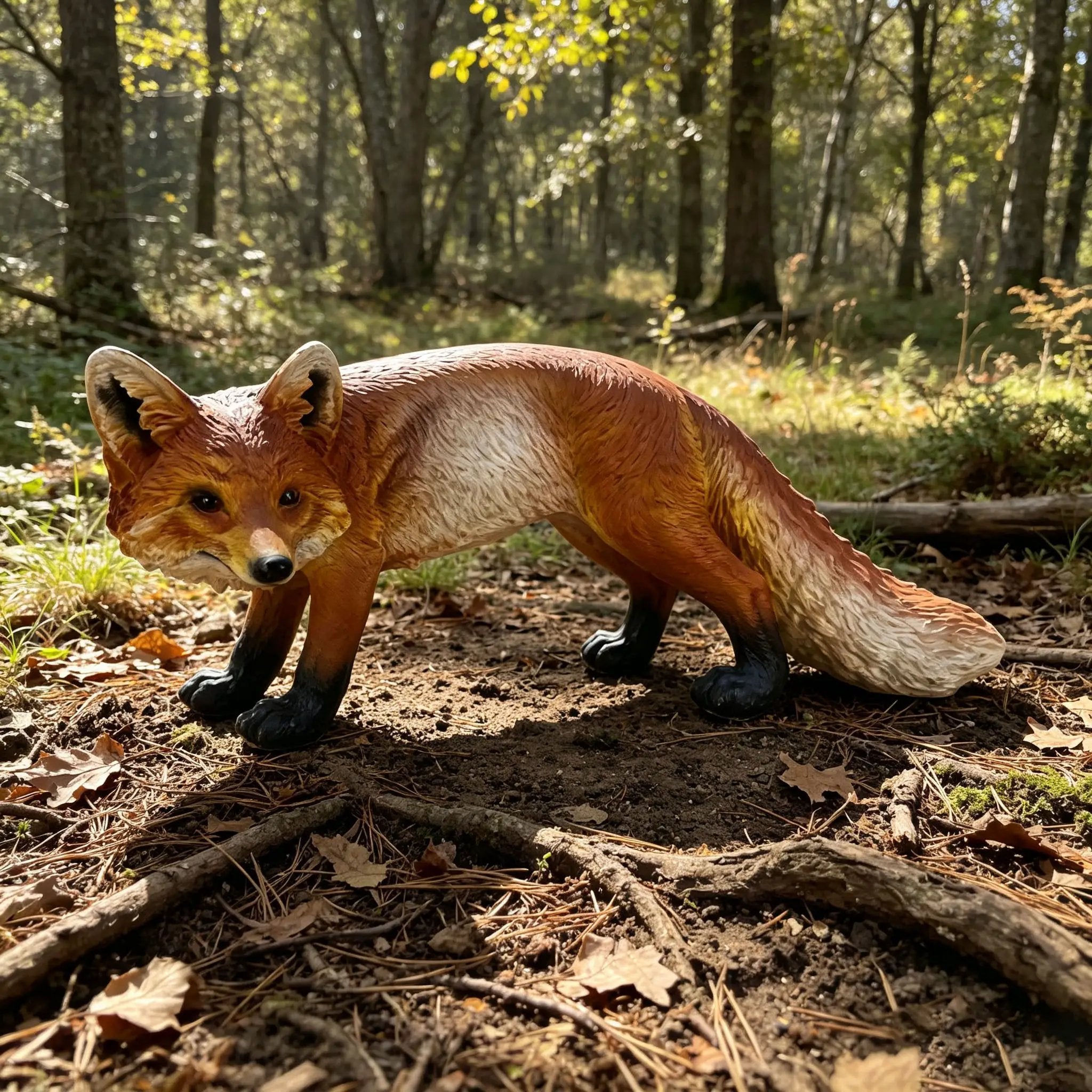 19.69" Long Realistic Red Fox Statue by HouseOfZazla