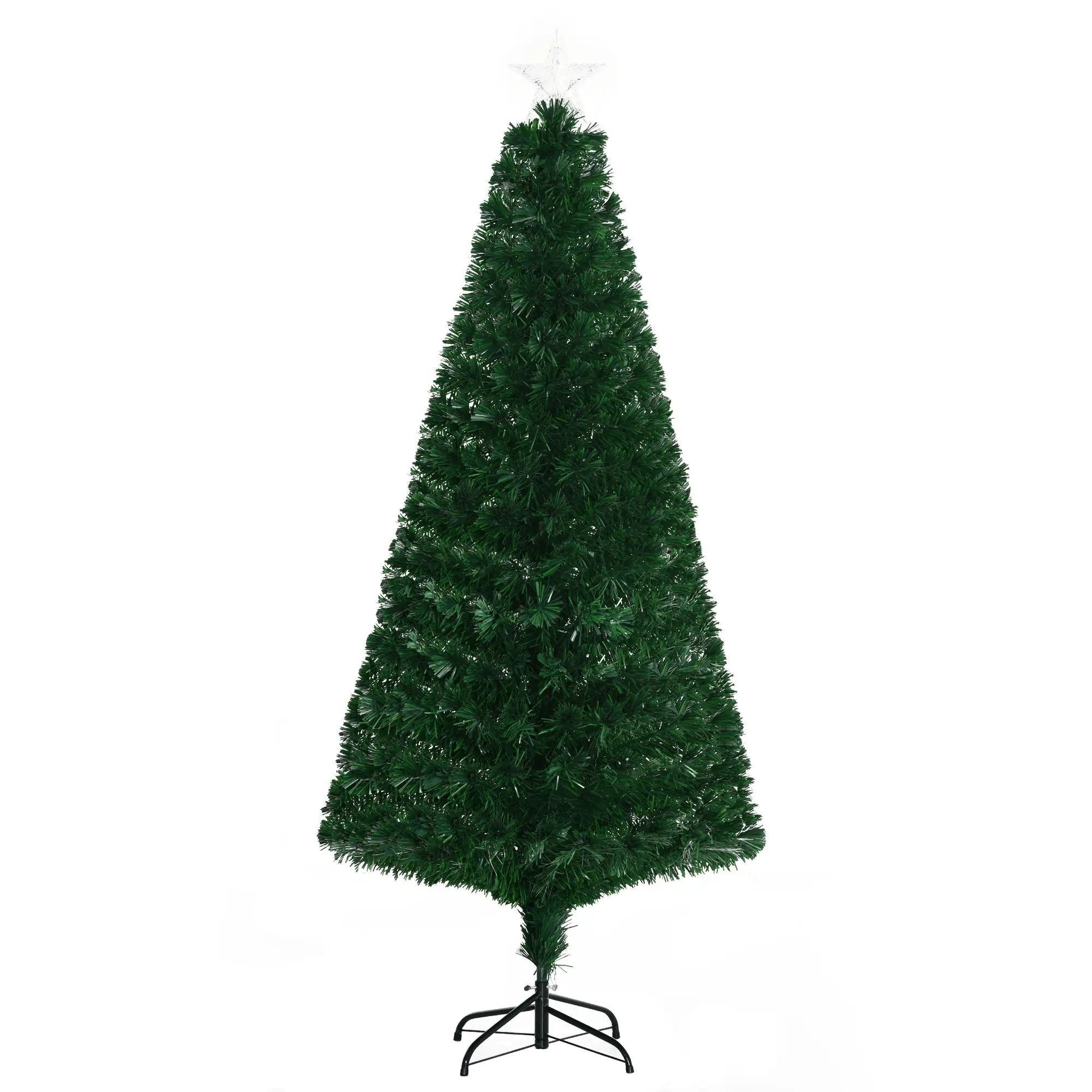 HOMCOM 6' Tall Douglas Fir Pre-Lit Artificial Christmas Tree by HouseOfZazla