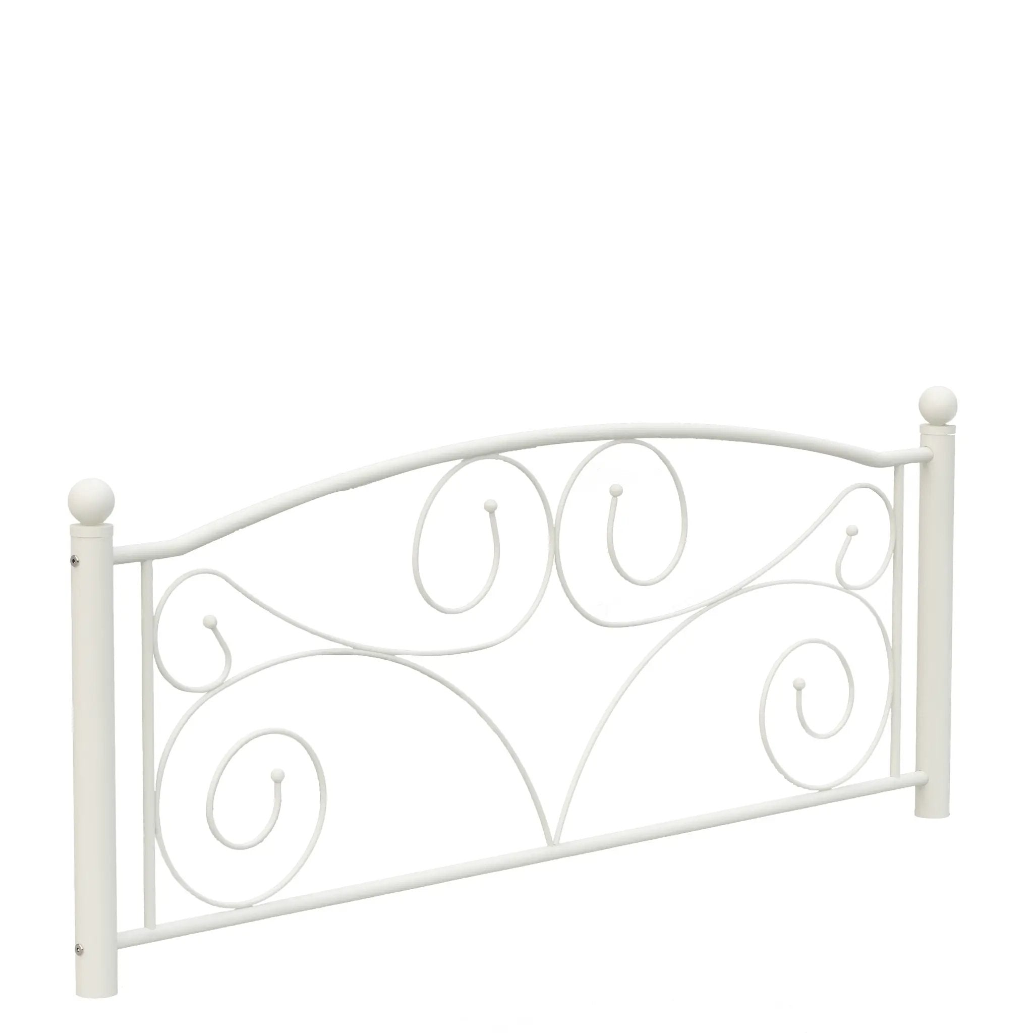 Full Size Unique Flower Sturdy System Metal Bed Frame with Headboard by HouseOfZazla