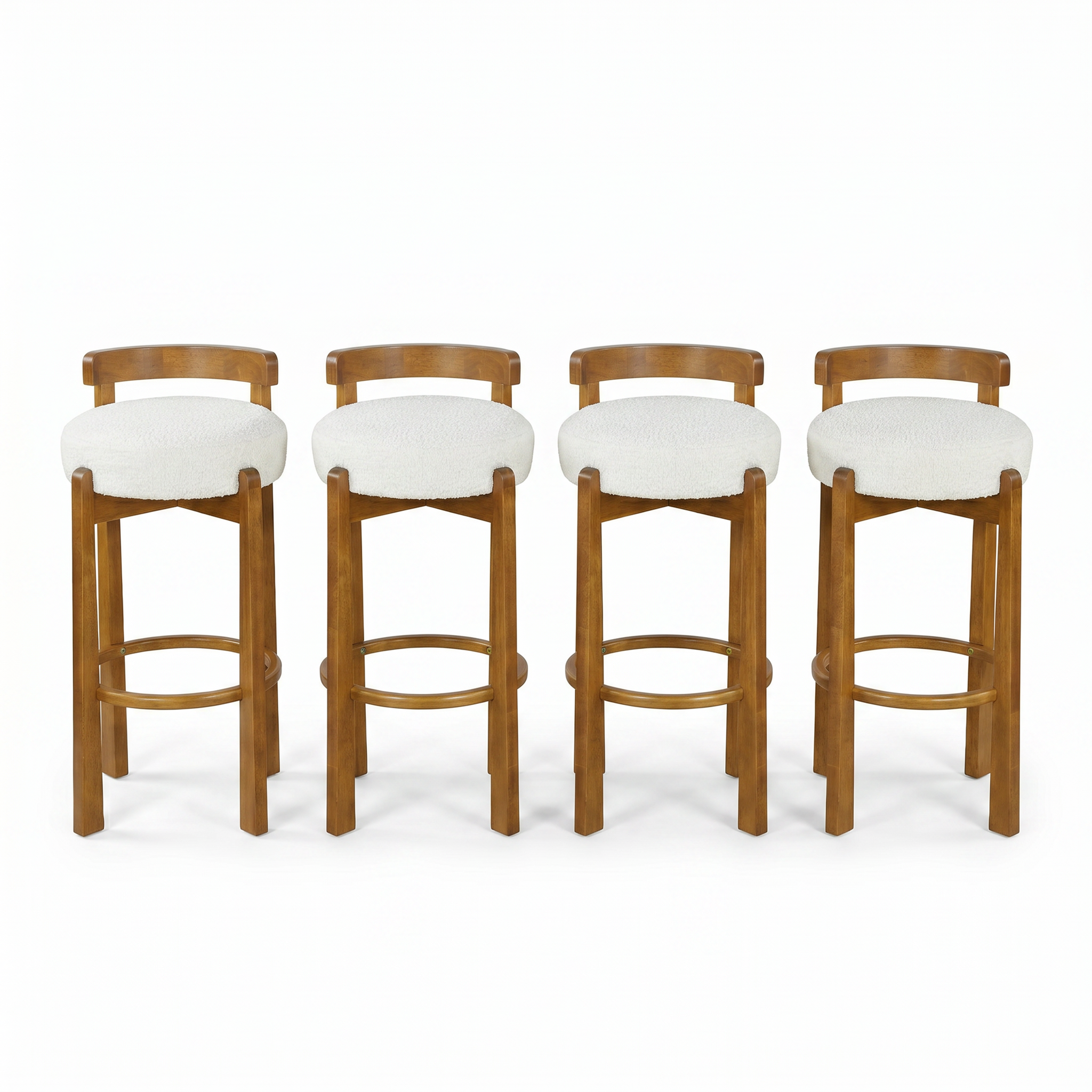 Elise Indoor Wooden Low Back Barstool by HouseOfZazla