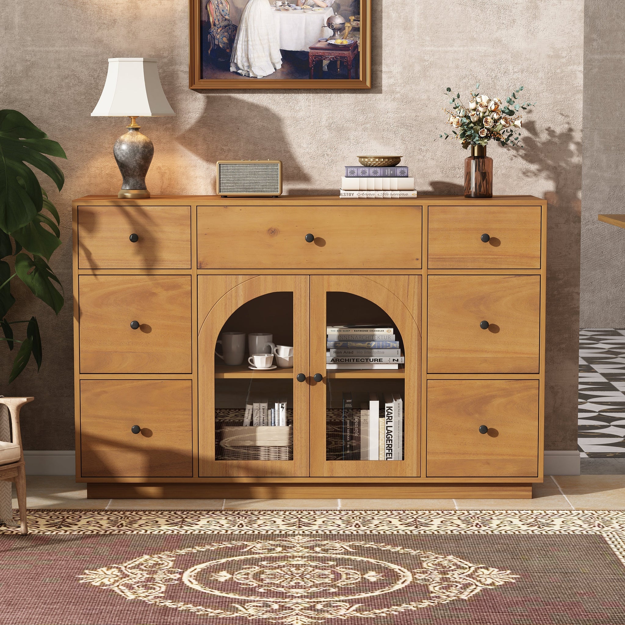 Cabinet with Storage for Living and Dining Room Entrance by HouseOfZazla