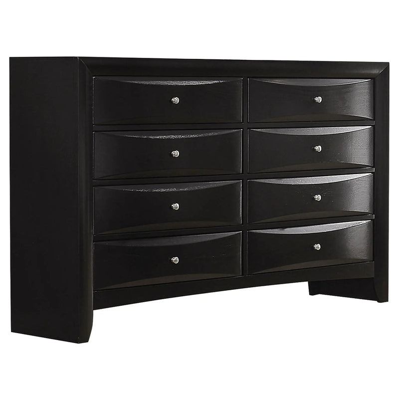Briana 4-piece Eastern King Bedroom Set Black by Unique Piece Furniture