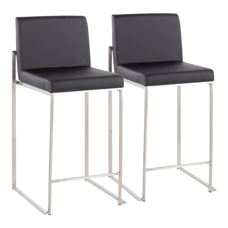 Fuji - Contemporary High Back Counter Stool, Functional Design by HouseOfZazla