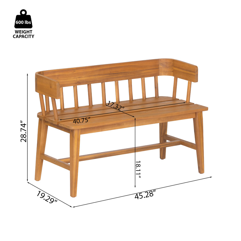 Bramley Outdoor Acacia Wood Bench by HouseOfZazla