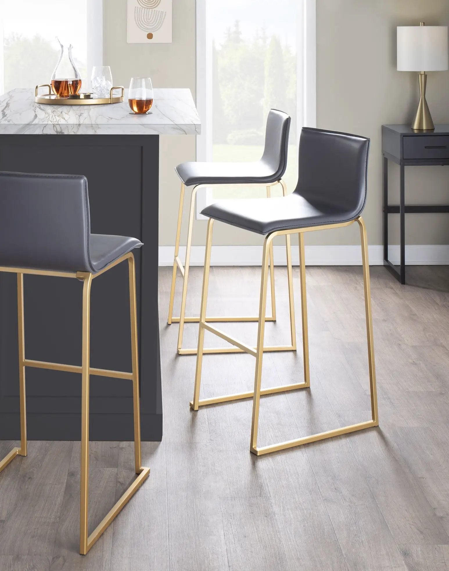 Mara - Contemporary Upholstered Barstool (Set of 2) by Unique Piece Furniture